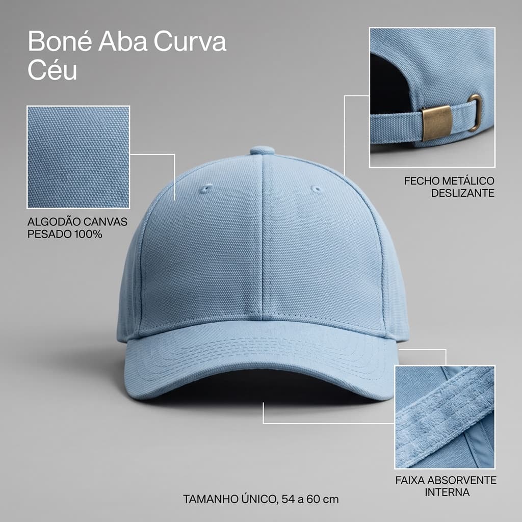 Boné Aba Curva Céu